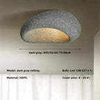 Ceiling Lamp Pebble Design Matte Stone-Look Three-Setting Warm LED