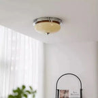 Ceiling Light Bauhaus Glass Shade Warm Diffused Lighting