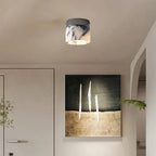 Ceiling Light Marble-Effect LED Cylinder
