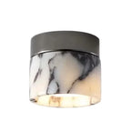 Ceiling Light Marble-Effect LED Cylinder
