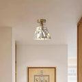 Ceiling Light Minimalist Japanese Clear Lampshade Warm Glow