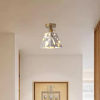 Ceiling Light Minimalist Japanese Clear Lampshade Warm Glow