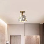 Ceiling Light Minimalist Japanese Clear Lampshade Warm Glow