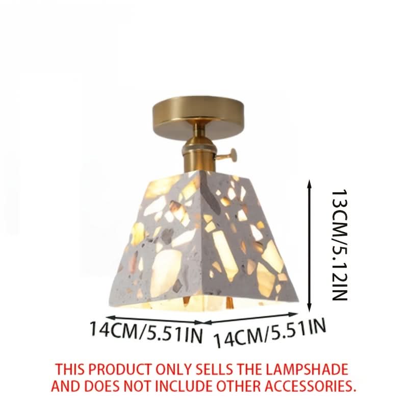 Ceiling Light Minimalist Japanese Clear Lampshade Warm Glow