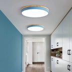 Ceiling Light Natural Wood Accent Three Light Tones
