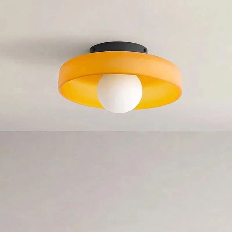 Ceiling Light Transparent Glass LED-Compatible Diffused Light