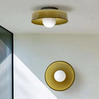 Ceiling Light Transparent Glass LED-Compatible Diffused Light