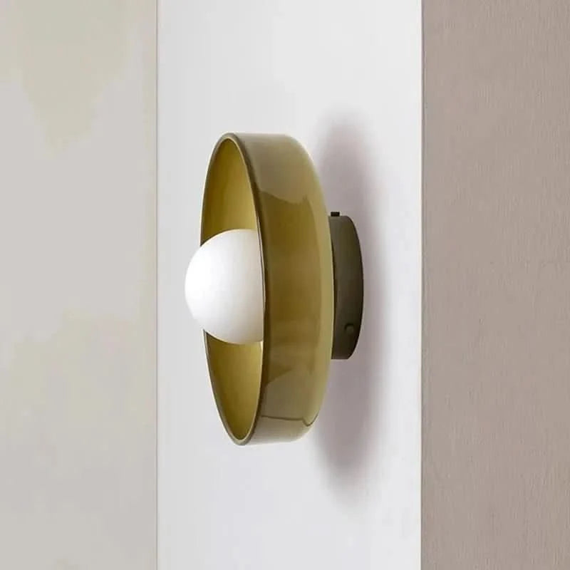 Ceiling Light Transparent Glass LED-Compatible Diffused Light