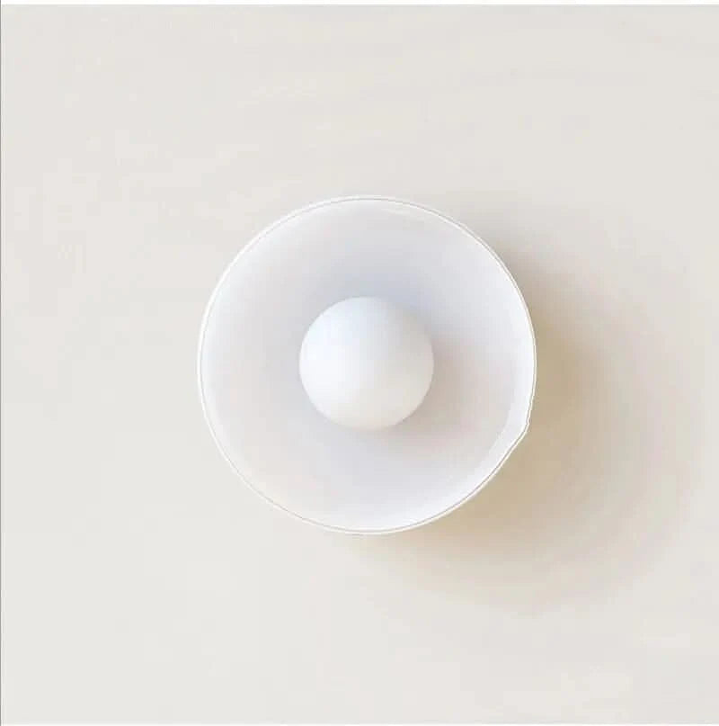 Ceiling Light Transparent Glass LED-Compatible Diffused Light