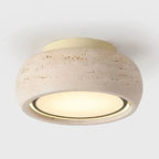 Ceiling Light Yellow Travertine Warm White LED