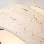 Ceiling Light Yellow Travertine Warm White LED