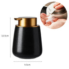 Ceramic Soap Dispenser Push Pump Large Capacity