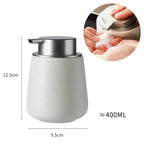 Ceramic Soap Dispenser Push Pump Large Capacity