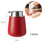 Ceramic Soap Dispenser Push Pump Large Capacity