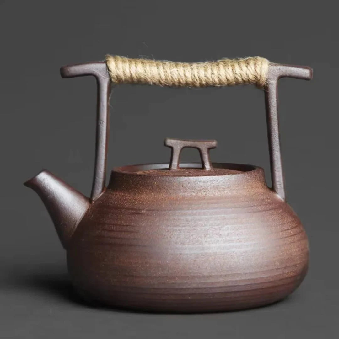 Ceramic Teapot Handcrafted Stovetop Compatible