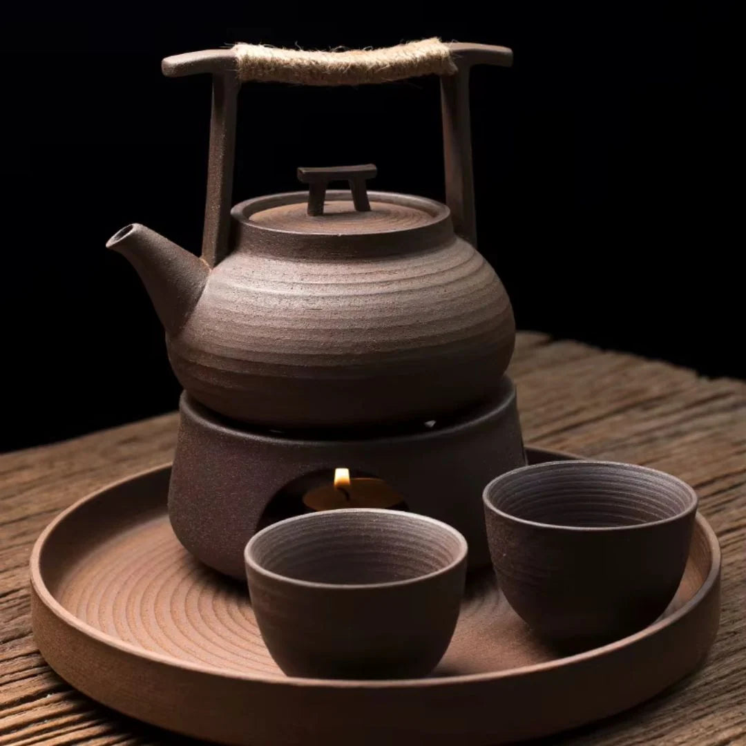 Ceramic Teapot Handcrafted Stovetop Compatible