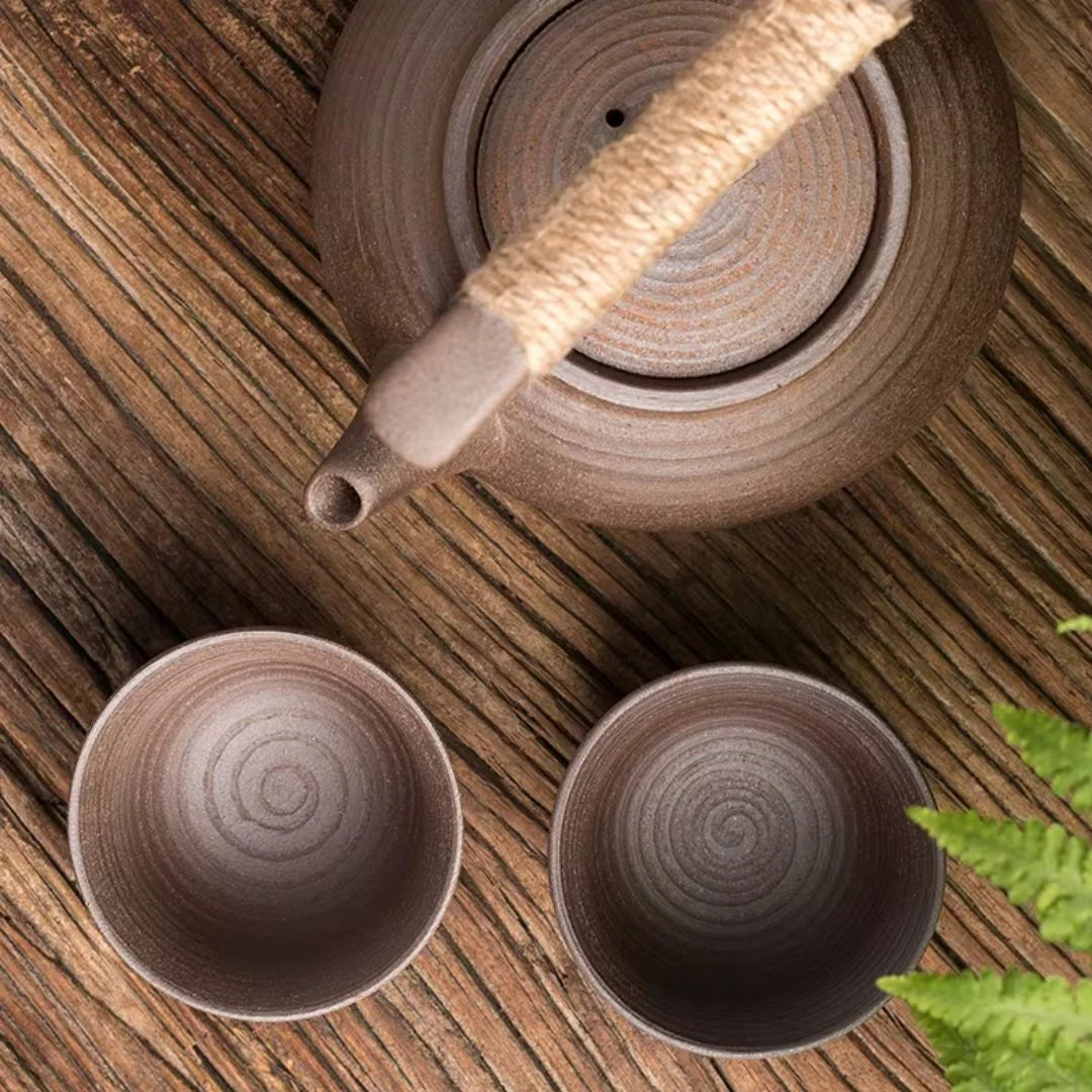 Ceramic Teapot Handcrafted Stovetop Compatible