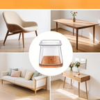 Chair Leg Protectors Square Legs Felt Base & Flexible Cap