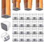 Chair Leg Protectors Square Legs Felt Base & Flexible Cap