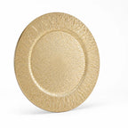 Charger Plate Textured Sunburst Metallic Lightweight & Durable