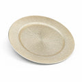 Charger Plate Textured Sunburst Metallic Lightweight & Durable