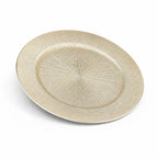 Charger Plate Textured Sunburst Metallic Lightweight & Durable