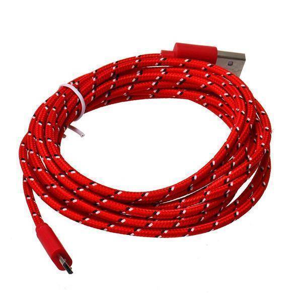 Charging Cable 10 Ft Braided Tangle-Resistant 8-Pin