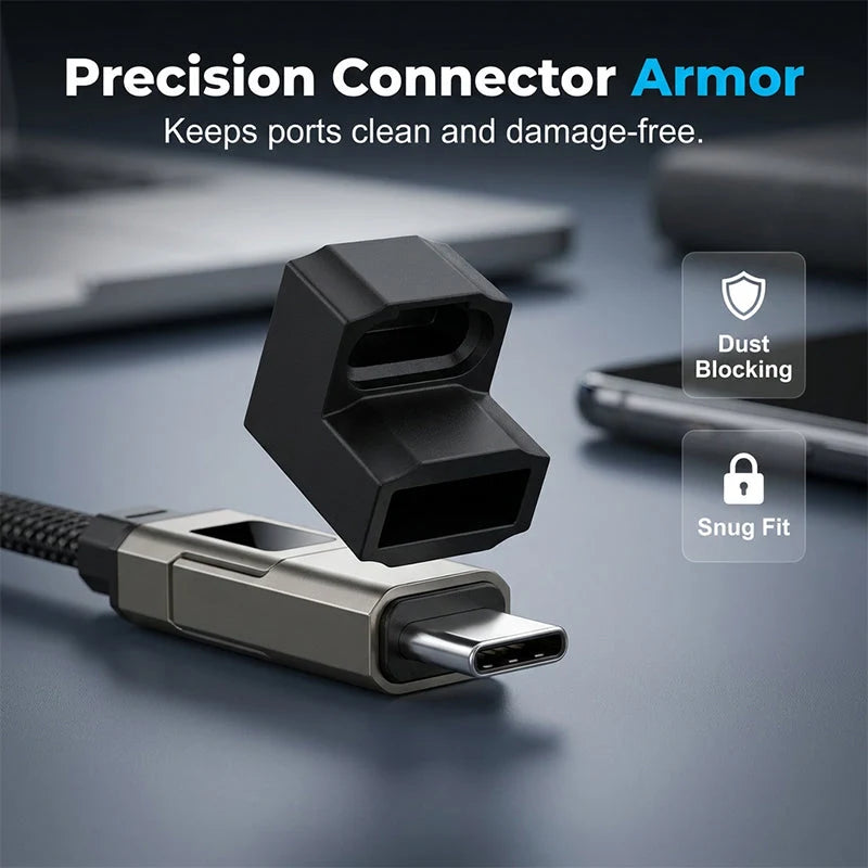 Charging Cable 4-in-1 Digital Power Display Keychain