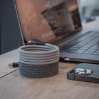 Charging Cable Magnetic Spiral 100W Multi-Connector