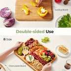 Cheese Board Reversible Wood Snap-On Acrylic Lid