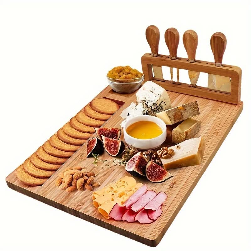 Cheese Board Set Bamboo Cutting & Serving