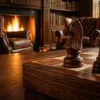 Chess Set Foldable Solid Hardwood Integrated Storage