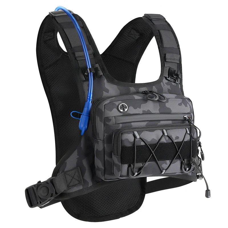 Chest Bag Water-Repellent Oxford Adjustable Vest-Style