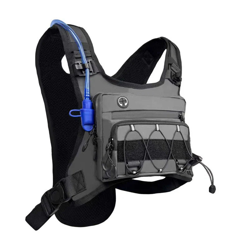 Chest Bag Water-Repellent Oxford Adjustable Vest-Style
