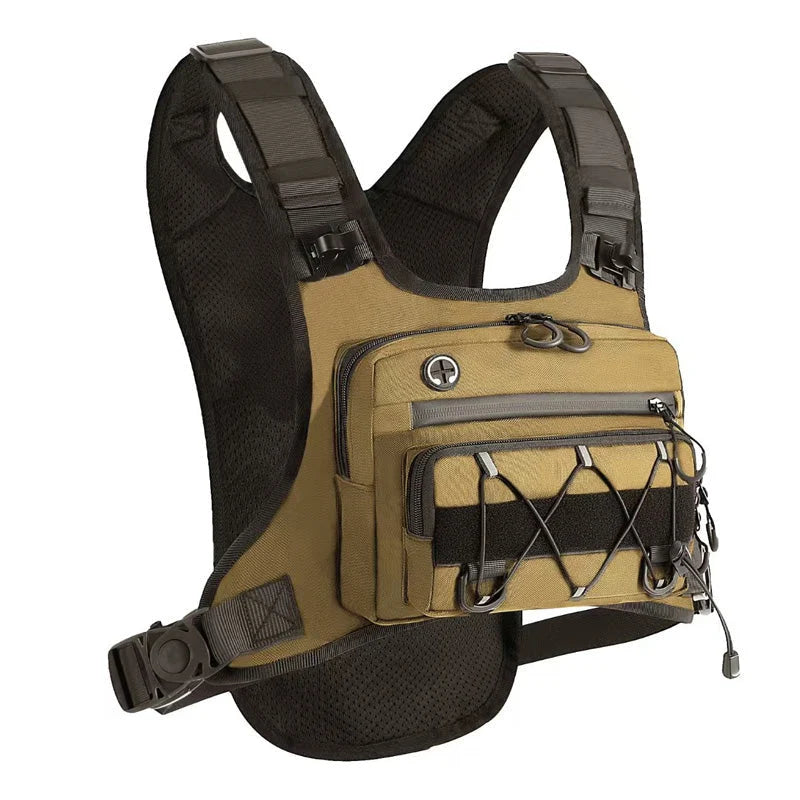 Chest Bag Water-Repellent Oxford Adjustable Vest-Style
