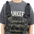 Chest Bag Water-Repellent Oxford Adjustable Vest-Style