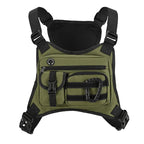 Chest Rig Weather-Resistant Adjustable Straps Multiple Pockets