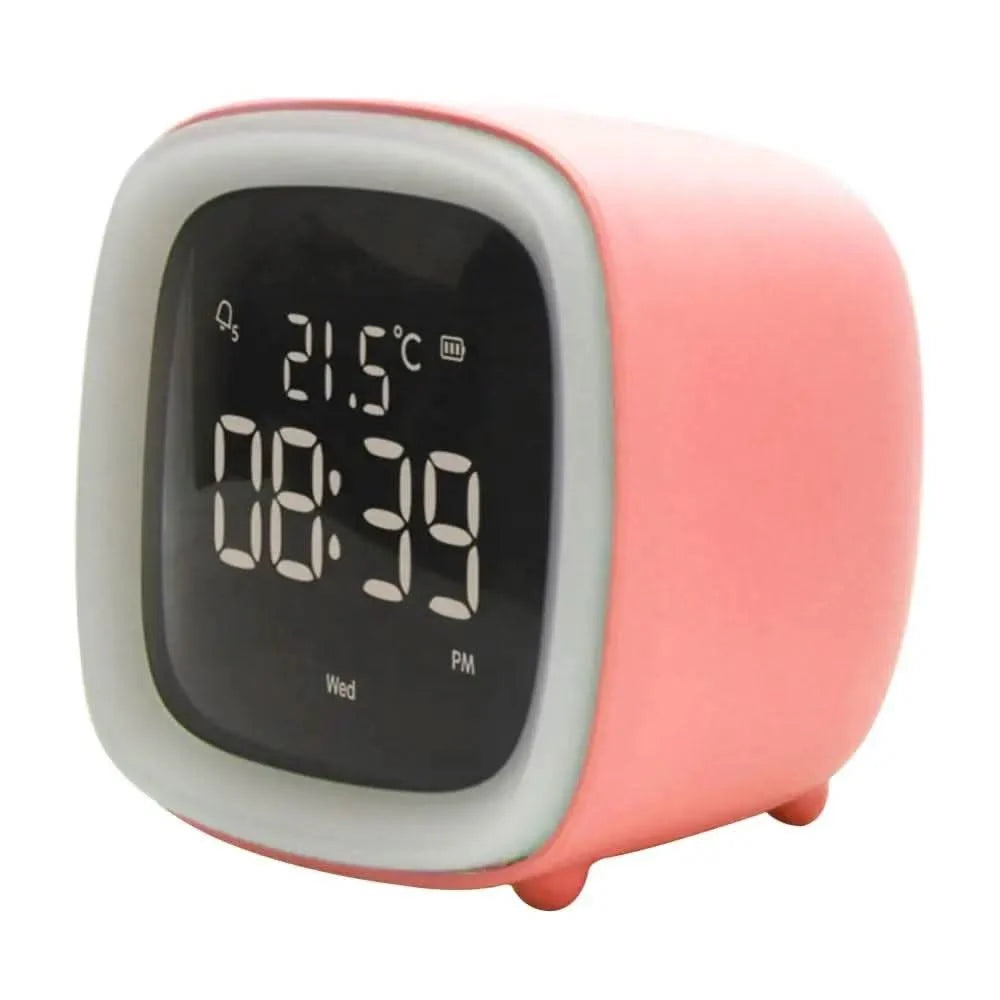 Children’s Alarm Clock Animal Design Dimmable LED Night Light