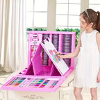Children's Art Set 208-Piece Foldable Case & Easel