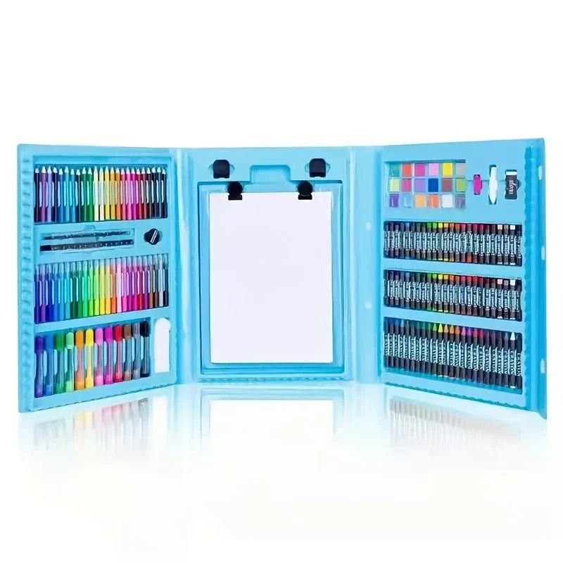Children's Art Set 208-Piece Foldable Case & Easel