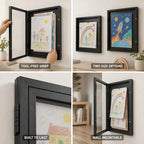 Children's Artwork Frame Front-Opening Tool-Free Wall-Mountable Two Sizes