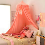 Children's Bed Canopy Breathable Cotton-Blend Single-Point Hanging