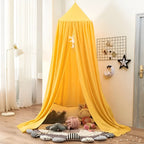 Children's Bed Canopy Breathable Cotton-Blend Single-Point Hanging