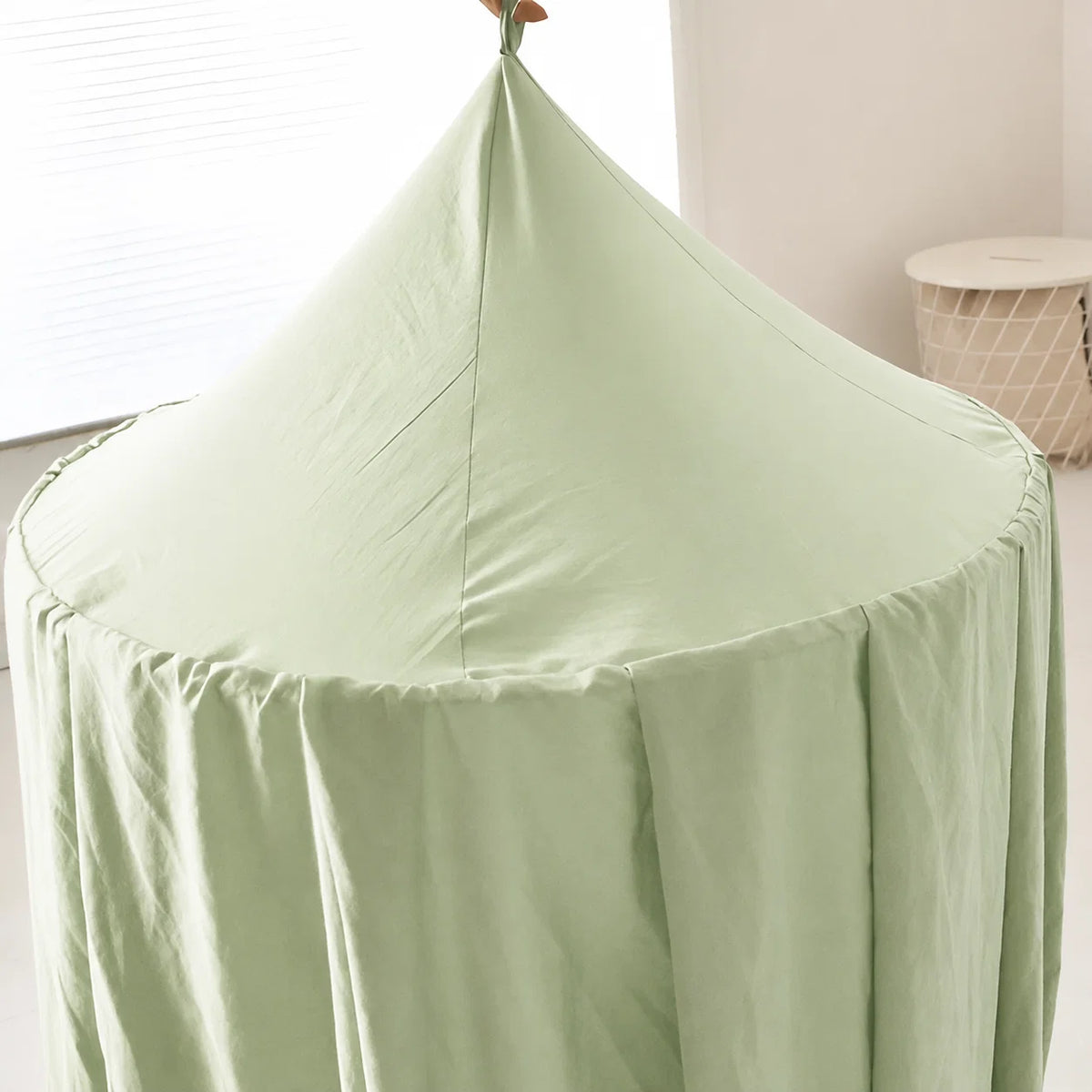 Children's Bed Canopy Breathable Cotton-Blend Single-Point Hanging