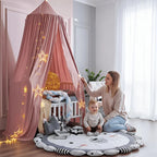 Children's Bed Canopy Breathable Cotton-Blend Single-Point Hanging