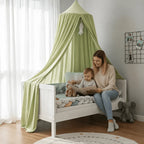 Children's Bed Canopy Breathable Cotton-Blend Single-Point Hanging