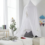 Children's Bed Canopy Breathable Polyester-Cotton Single-Point Hanging