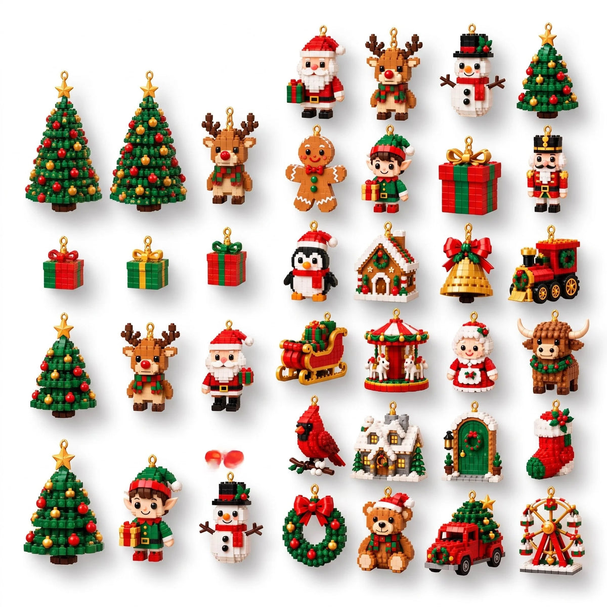 Christmas Advent Calendar 24 Mini Building Sets