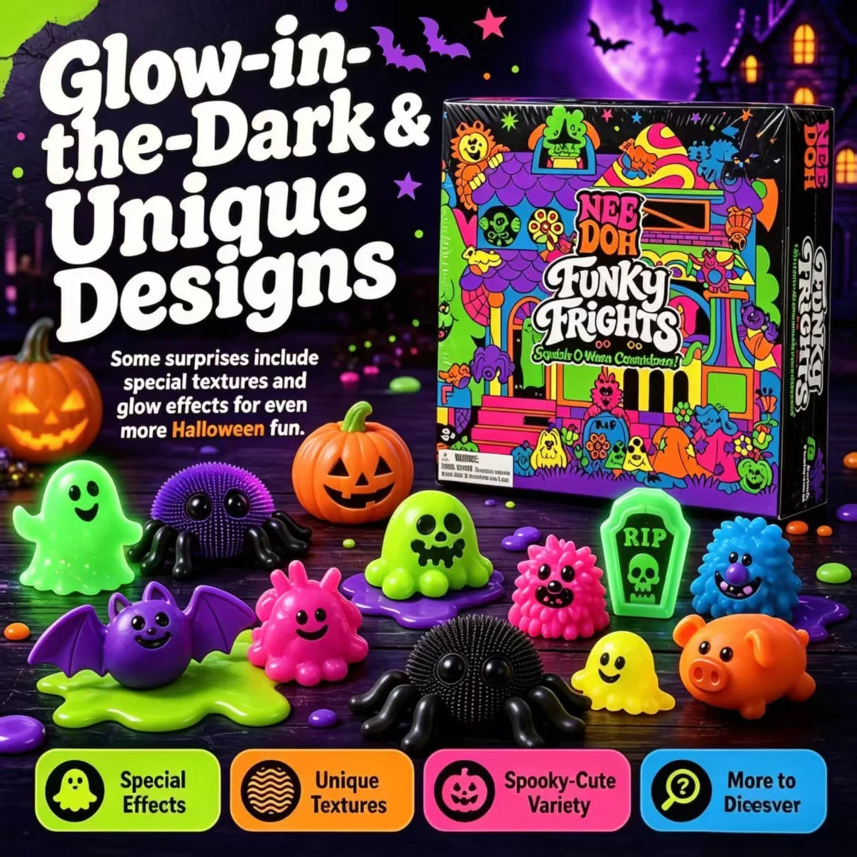Christmas Advent Calendar Resin Squeeze Toys