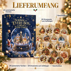 Christmas Bauble Advent Calendar 24-Day Countdown With 24 Ornaments